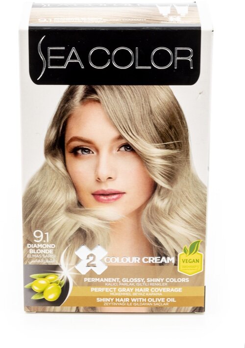 SEA COLOR № 9.1 Алмазный блонд Краска для волос