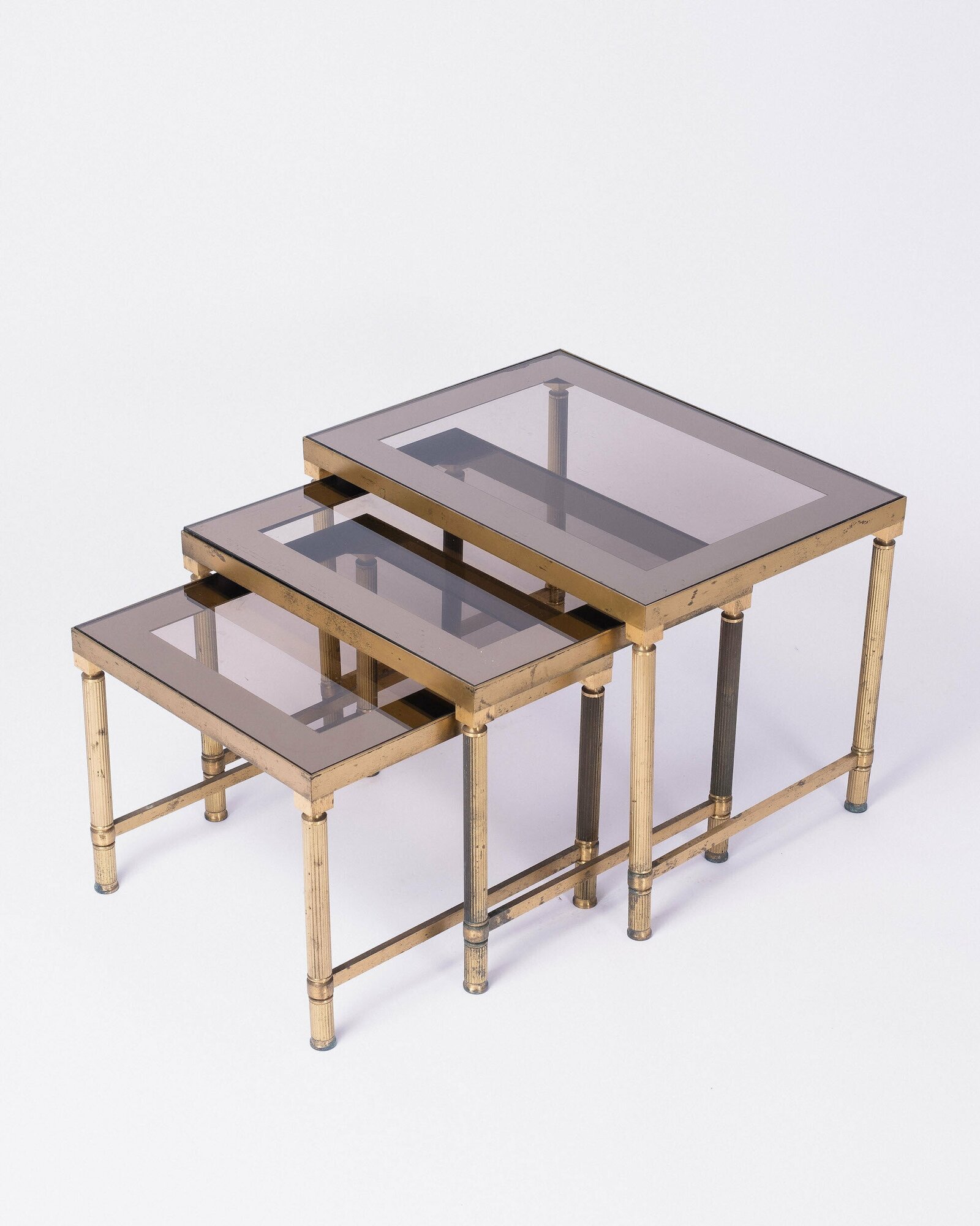фото Винтажные гнездовые столики (комплект журнальных столиков). Европа, 1970-е гг