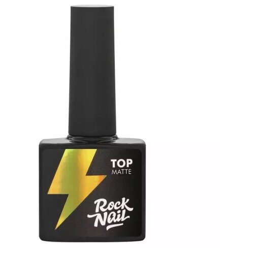 RockNail Верхнее покрытие Matte Top, прозрачный, 10 мл rocknail верхнее покрытие matte top прозрачный 10 мл