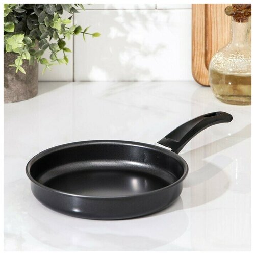Сковорода Promo, d: 16 см, бакелитовая ручка, антипригарное покрытие, цвет черный