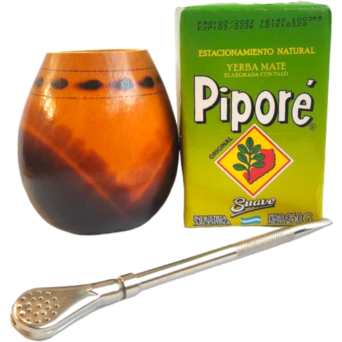 Комплект для мате «Pipore Suave» (мате, калабас, бомбилья)