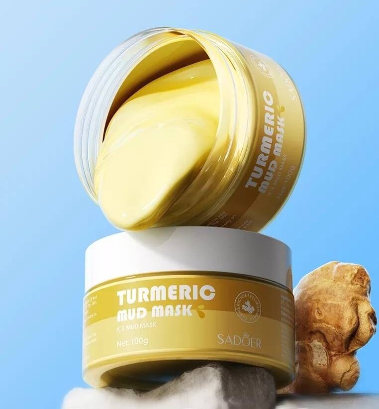 Очищающая глиняная маска для лица с куркумой TURMERIC CLAY MASK 100 гр