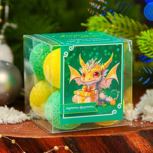 Набор бомбочек для ванн Snow balls чудеса там где в них верят 160 г 428₽