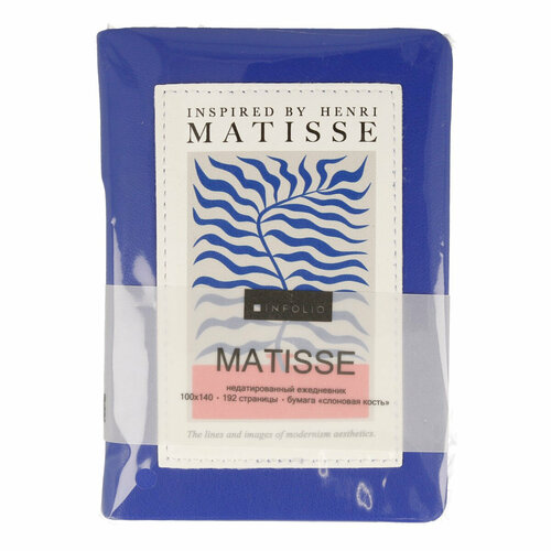 Infolio Ежедневник недатированный Matisse A6- 140 x 100 мм 96 л. I1221/blue