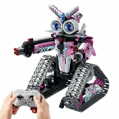 Конструктор iM.Master Розовый робот (3 в 1) на радиоуправлении 8027