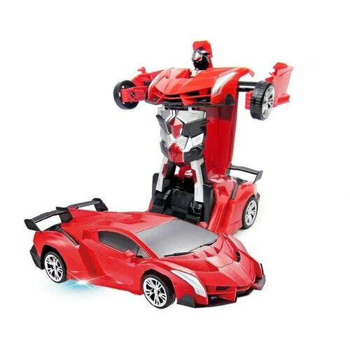 Деформационная игрушка на пульте управления Deformation Robot Car Toy (Красный) deformable toys bmb new 21cm transformation boy robot car anime action figures deformation truck model kids gift h6001 3 ss38