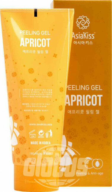 Пилинг-гель для лица AsiaKiss appricot peeling gel c экстрактом абрикоса 180мл Green COS - фото №8