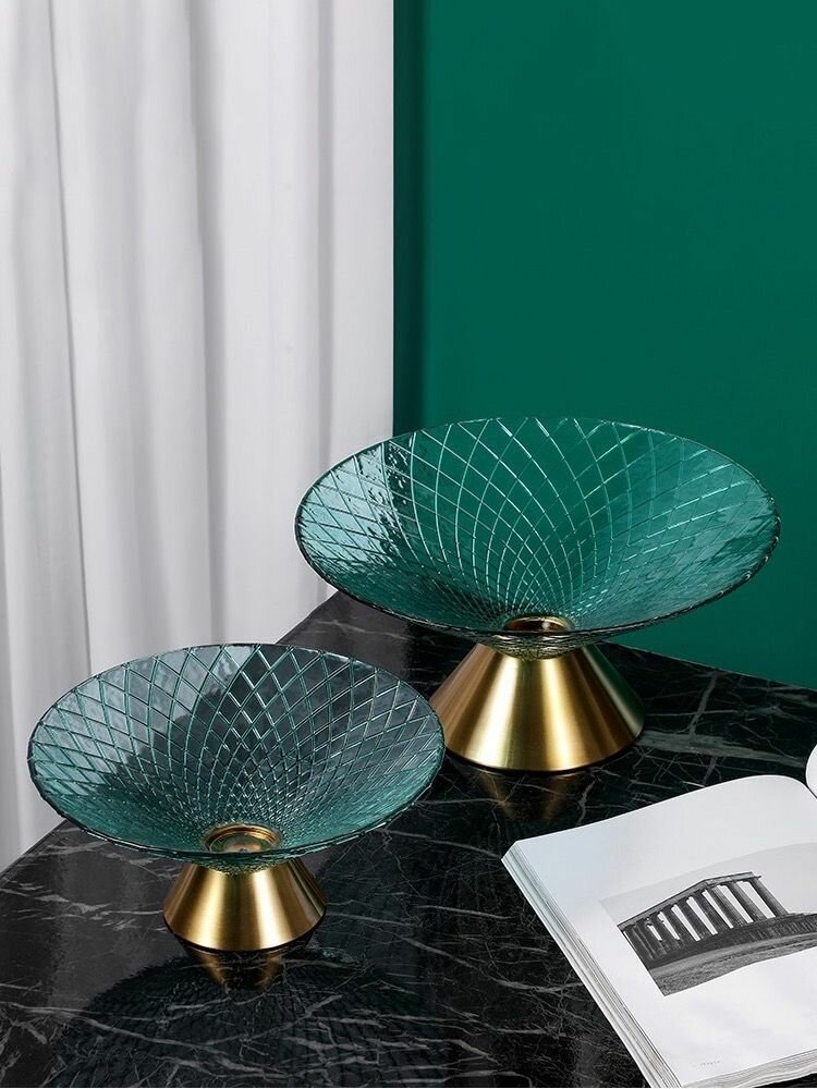 фото Роскошная ваза для фруктов 32см