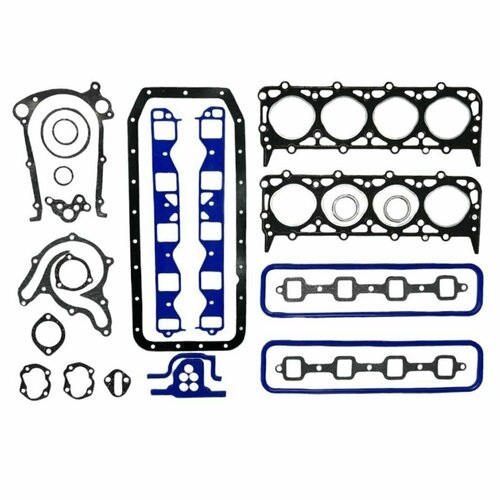 Комплект прокладок двигателя ГАЗ-53 с (пгбц с герметиком) полный, силикон (17 наименований)