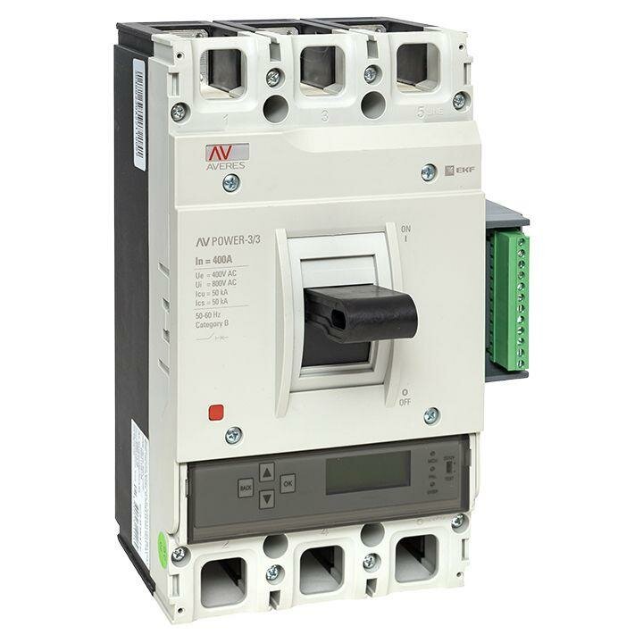 Mccb-33-400-6.2-av Автоматический выключатель EKF Averes 3п 400А 50кА AV POWER-3/3 ETU6.2