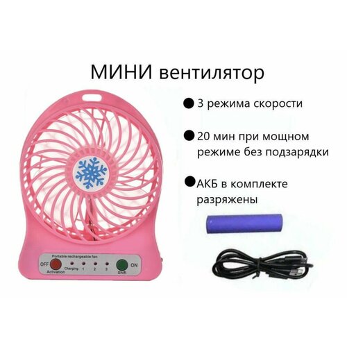 Настольный портативный мини-вентилятор USB с аккумулятором вентилятор настольный 20000₽