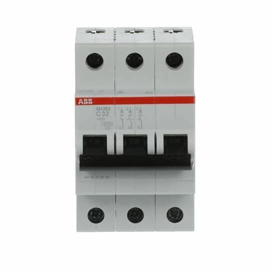 Автоматический выключатель ABB SH203 32A 6kA 3P тип С 2CDS213001R0324 — фото 1