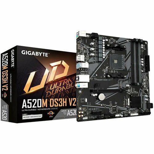 Материнская плата Gigabyte B450M DS3H V2 MicroATX AM4 rev 12 1006400₽