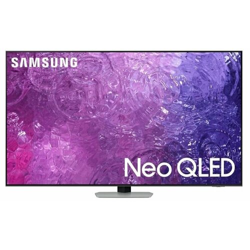 65 Телевизор Samsung QE65QN90CAU 2023 QLED, LED, HDR, Neo QLED RU, черный/серебристый 65 телевизор hisense 65u7kq 2023 mini led led uled hdr qled черный серый