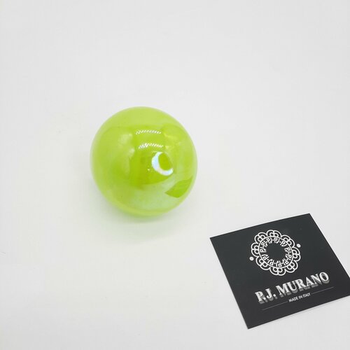 Кольцо PJ Murano, безразмерное, лайм