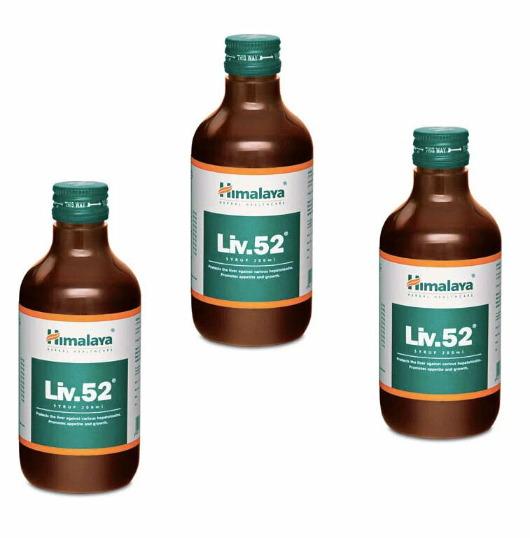 Сироп Лив 52 Хималая (Liv.52 Syrup Himalaya) для печени при циррозе гепатите анемии 3х200 мл