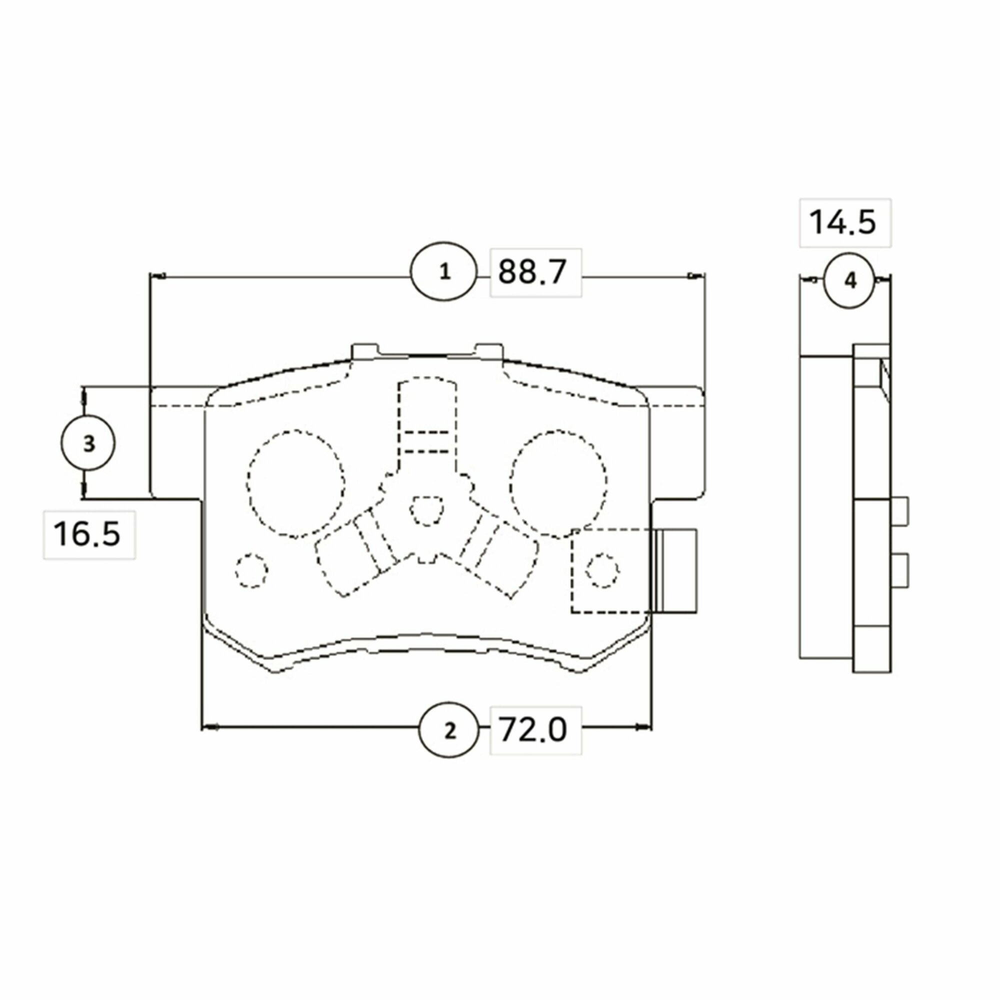 Колодки тормозные Хонда Аккорд HONDA ACCORD 2.0-2.4 АКПП 08-/CR-V II 02-06/FR-V 05- задние Комплект 4 шт