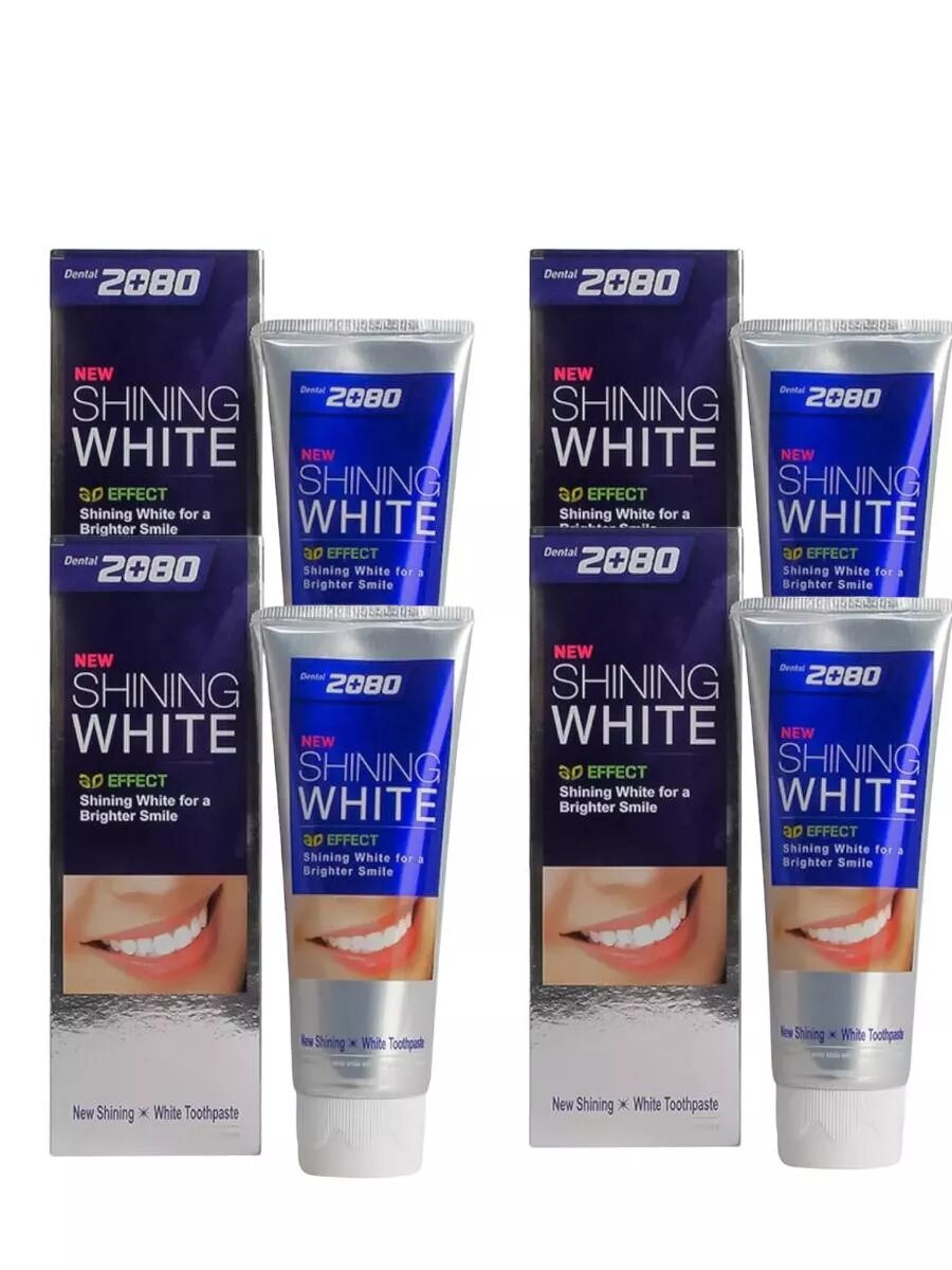 Зубная паста сияющая белизна 4 шт. х 100гр