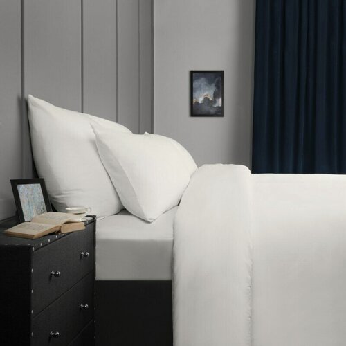 Изображение товара Комплект постельного белья 2-х спальное с евро простыней Бязь отбеленная, 100% Хлопок