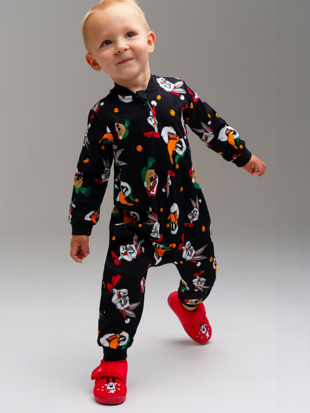 Комбинезон playToday открытая стопа размер 86 черный