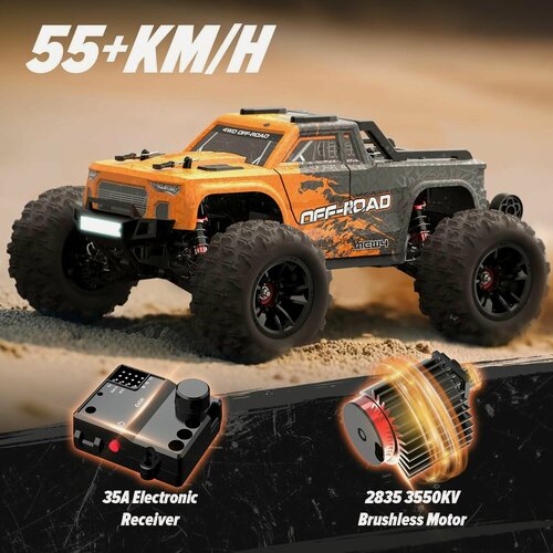 Изображение товара Радиоуправляемый внедорожник MJX Hyper Go 4WD Brushless MEW4 Truck 1:16 - MJX-M163