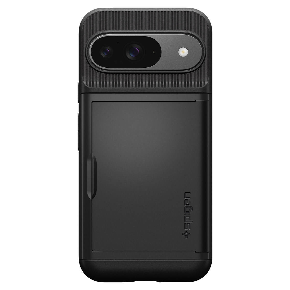 Чехол-картхолдер Spigen на Google Pixel 9 Pro/9 (ACS07695) Slim Armor CS / Спиген Чехол-картхолдер для Пиксель 9 Черный — фото 1