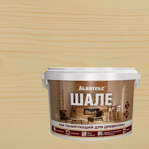 Изображение товара Лак тонирующий для древесины Акватекс Шале (2,5кг) бесцветный