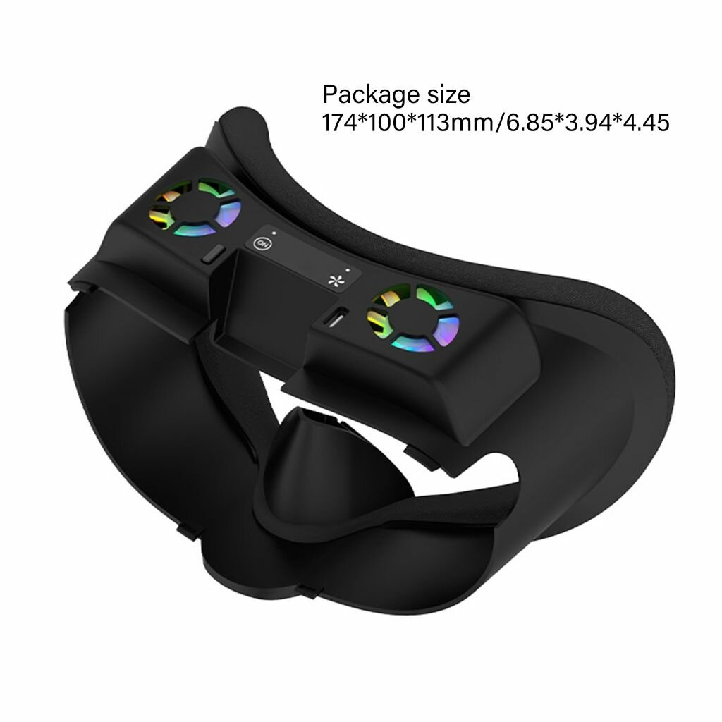 VR-аксессуар, охлаждающая маска для глаз oculus quest 3 с циркуляцией воздуха RGB-black — фото 1