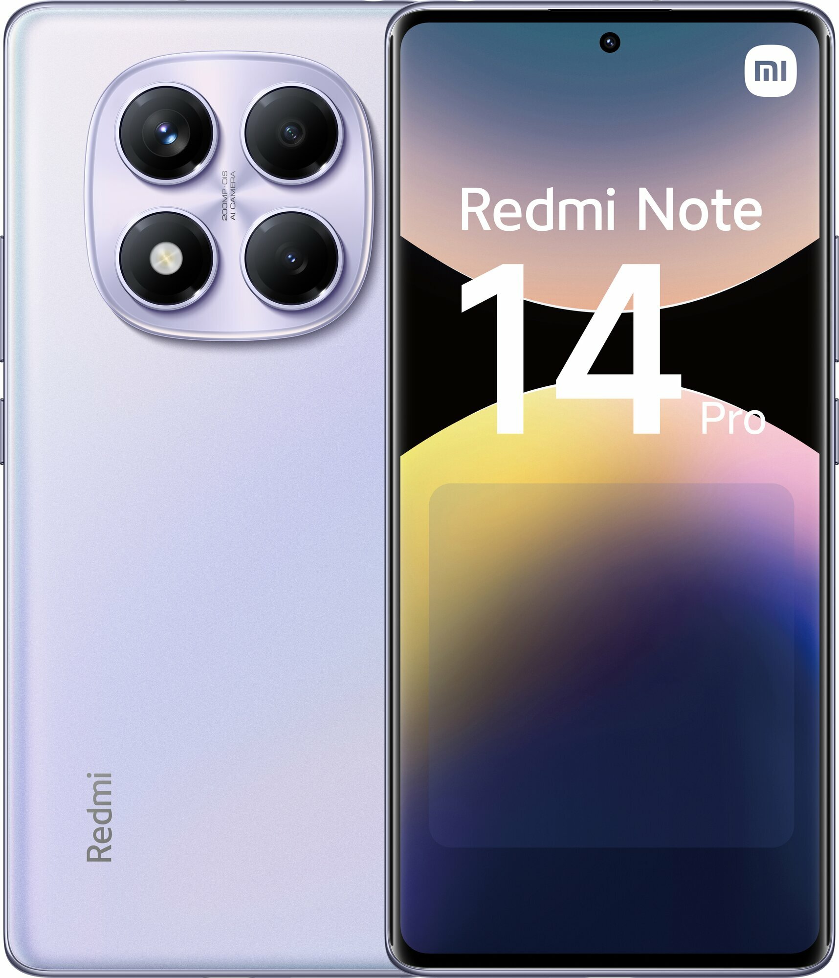 Смартфон Xiaomi Redmi Note 14 Pro 4G 12/256 ГБ RU, Dual nano SIM, фиолетовый