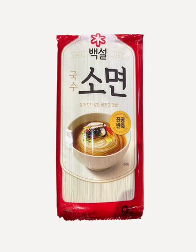 Изображение товара Лапша пшеничная CJ Beksul тонкая Сомен для кукси 900 г, Южная Корея