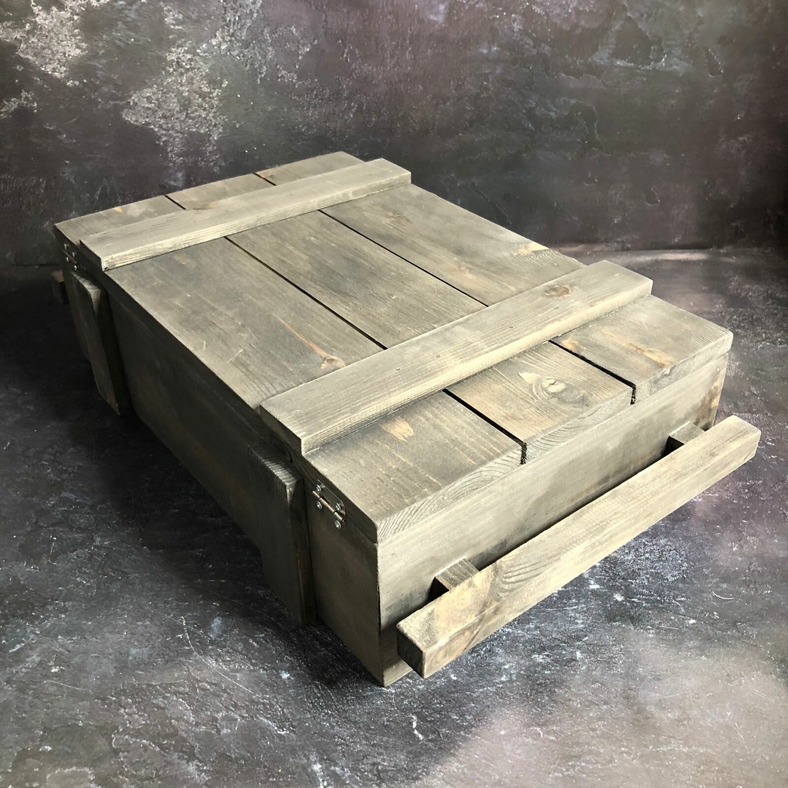 Деревянный ящик сундук ручная работа 40*26*12 - фотография № 5