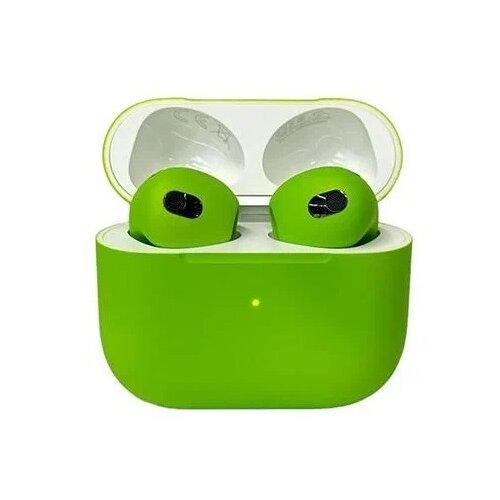 Беспроводные наушники Apple AirPods 3 Color Lightning Charging Case, салатовый беспроводные наушники apple airpods 3 color lightning charging case сильвер