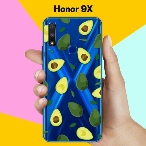 Силиконовый чехол Узор из Авокадо на Honor 9X силиконовый чехол узор из планет на honor 9x