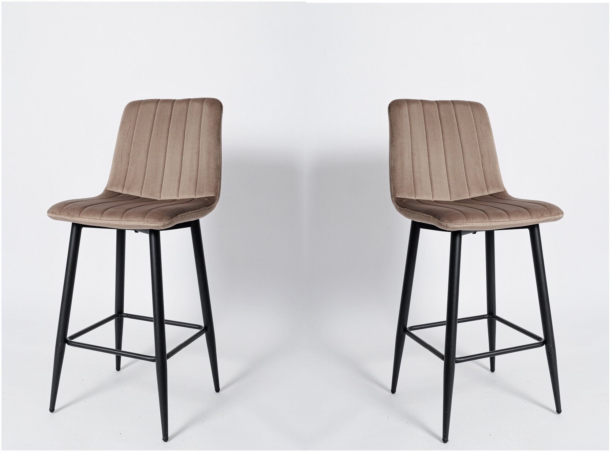Комплект из 2-х барных стульев BС-1723 темно-бежевый(G062-13)