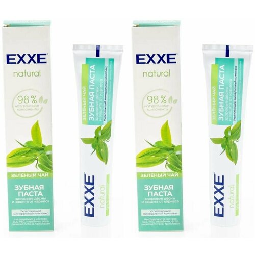 EXXE Зубная паста Зеленый чай, 75 мл family cosmetics зубная паста expert one для защиты зубов и дёсен 170 г 2 штуки