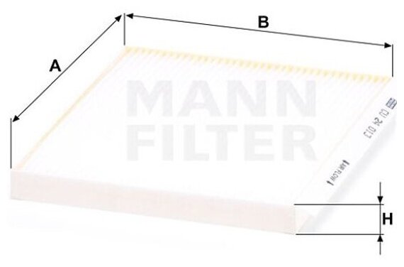 Фильтр салонный Mann-filter CU 24 013