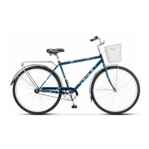 фото Велосипед stels navigator 300 с 28" z010 (2023) lu101059 lu094716 20" темно-синий + корзина