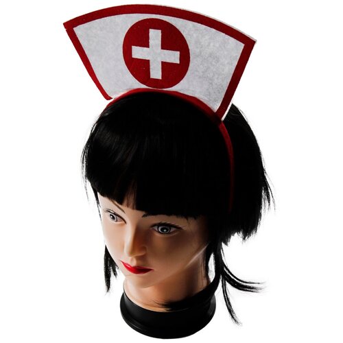 Карнавальный ободок медсестры чепец медицинский