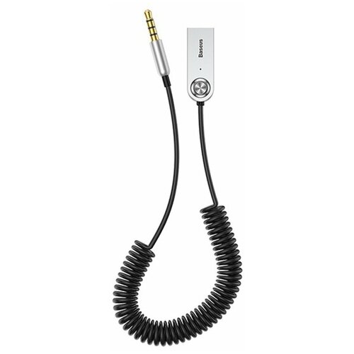 CABA0101 BASEUS CABA01-01_аудиоадаптер Bluetooth AUX Mini-jack 35mm BTS50 черный 135600₽