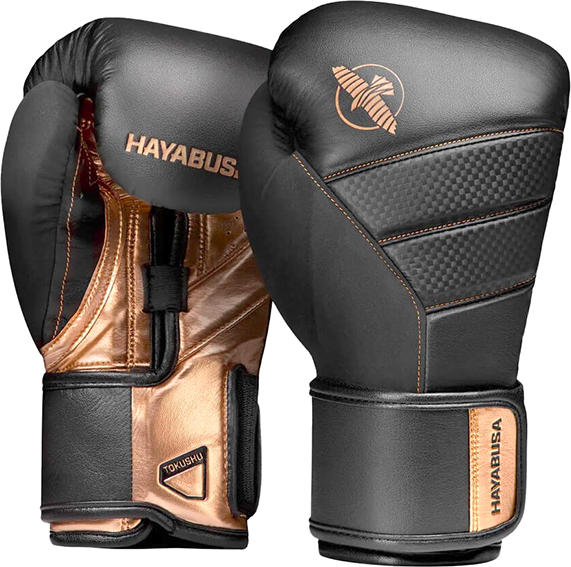 Боксерские перчатки Hayabusa T3 Black/Gold (14 унций)