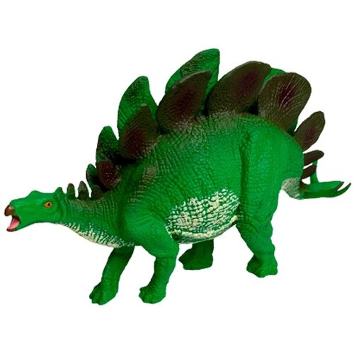 Фигурка динозавра Зелёный стегозавр, 15 см большая резиновая фигурка динозавра стегозавра midex