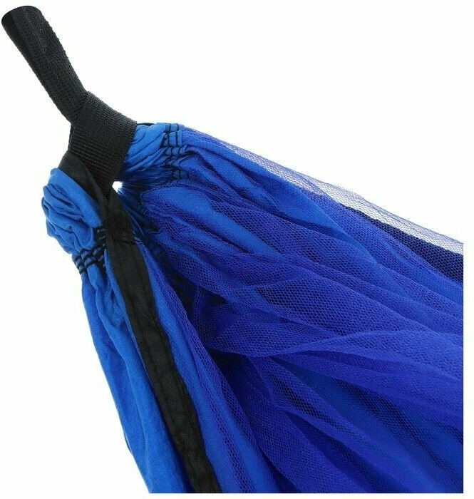 Гамак с москитной сеткой, 260 х 140 см, цвет голубой - фотография № 3