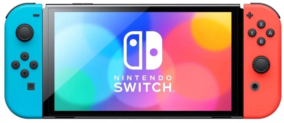 Игровая приставка Nintendo Switch OLED 64 ГБ, неоновый синий/неоновый красный (Япония JP)
