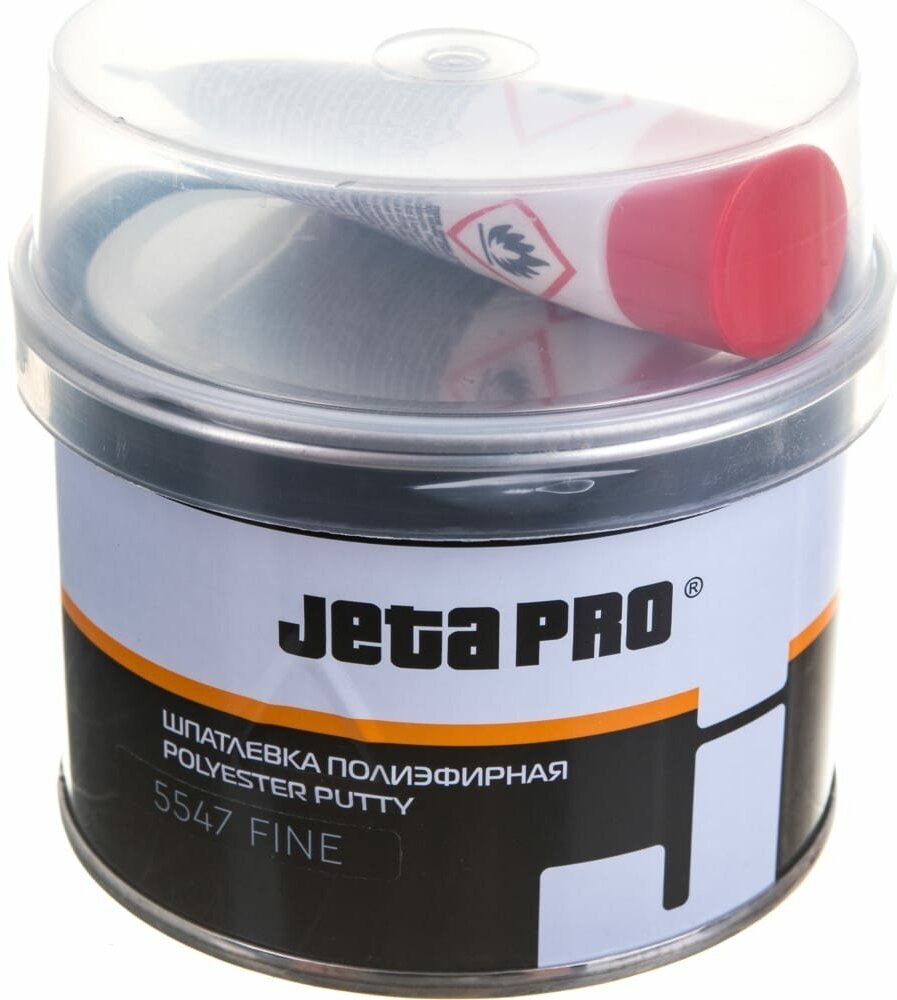 Шпатлевка доводочная + отвердитель Jeta Pro Fine, белая, 0,25+0,008кг