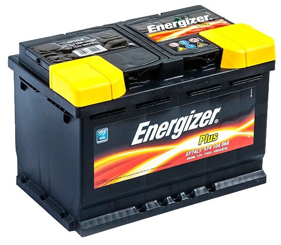 Автомобильный аккумулятор Energizer Plus EP74L3