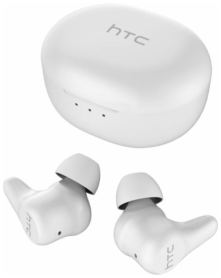 Гарнитура вкладыши HTC E-mo 1 True Wireless Earbuds Plus белый беспроводные bluetooth в ушной ракови