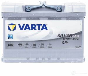 Купить Автомобильный аккумулятор Varta Silver Dynamic AGM E39 (A7) 70R  (Start-Stop) 760A 278x175x190 с доставкой по Москве