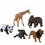 Игровой набор Фигурки ANIMAL WORLD Дикие животные 5 штук 929-22 Tongde - изображение