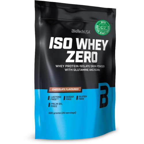 Протеин BioTechUSA Iso Whey Zero, 500 гр., шоколад протеин biotechusa iso whey zero 908 гр белый шоколад