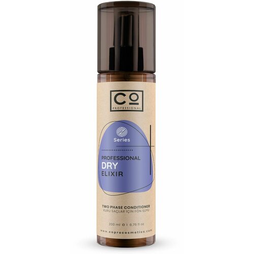 Двухфазный эликсир для сухих волос, термозащита CO PROFESSIONAL Dry Elixir, 200 мл двухфазный эликсир с аргановым маслом термозащита co professional argan elixir 200 мл